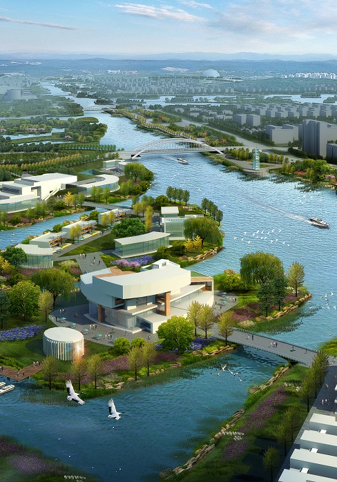 东营森林公园及广利河生态廊道