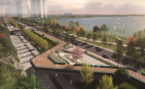 武汉江南中心武九线城市绿道