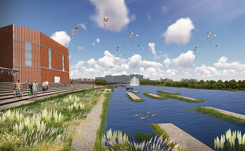 西咸国际文化教育园沙河廊道试验段